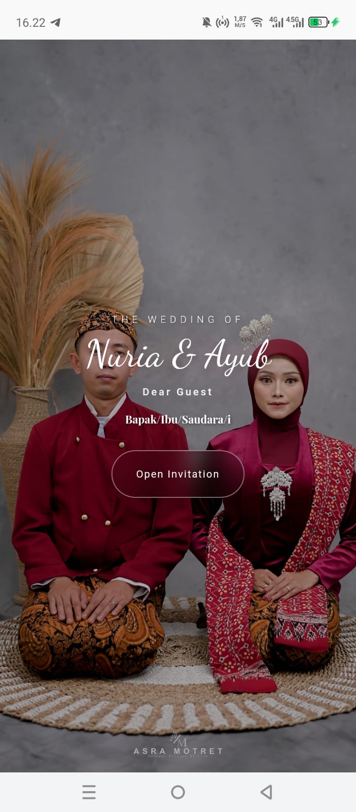 Wedding cover